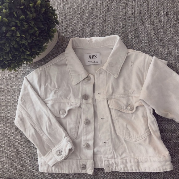 Zara denim jacket size 6 for girl 🎀 - Picture 1 of 1